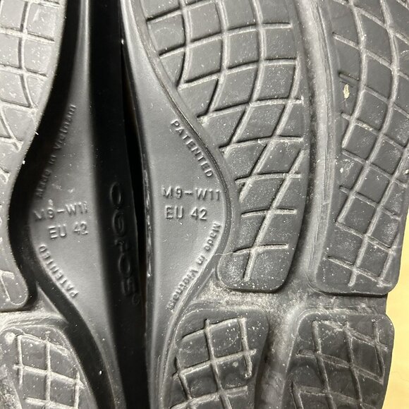 Oofos OOahh Black Recovery Support Slides Unisex Men's 9 / Women's 11 - Picture 9 of 9